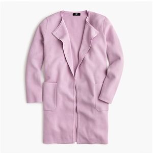 J.CREW JULIETTE COLLARLESS SWEATER BLAZER SIZE S